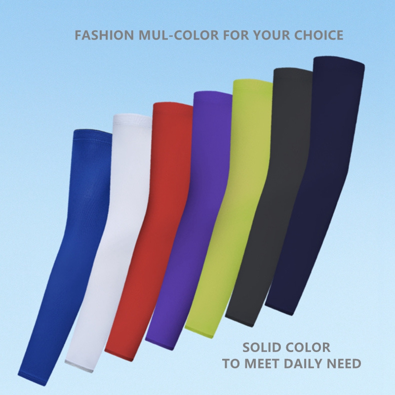 Athletic Sports Golf Cycling Running Football UV Sun Protection Arm Sleeve 