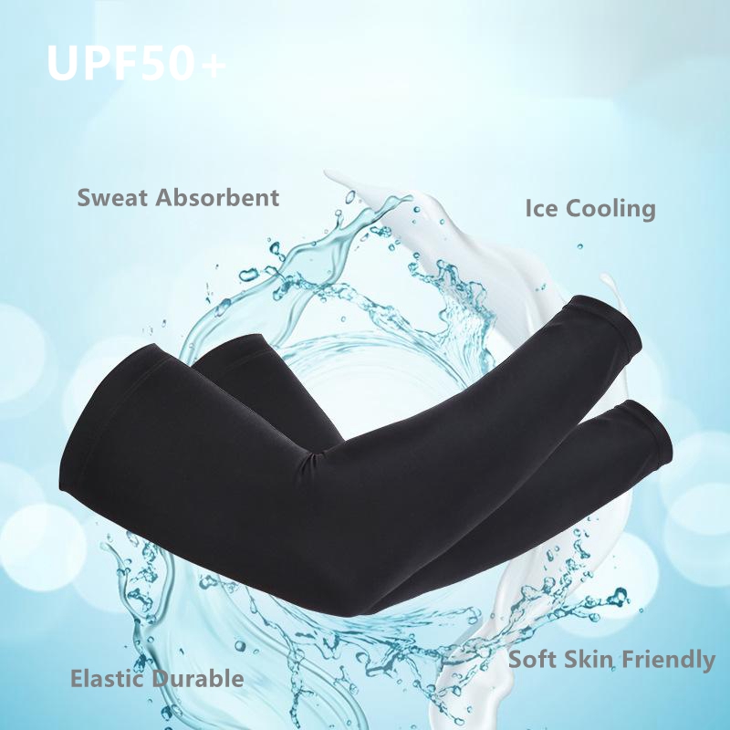 Athletic Sports Golf Cycling Running Football UV Sun Protection Arm Sleeve 