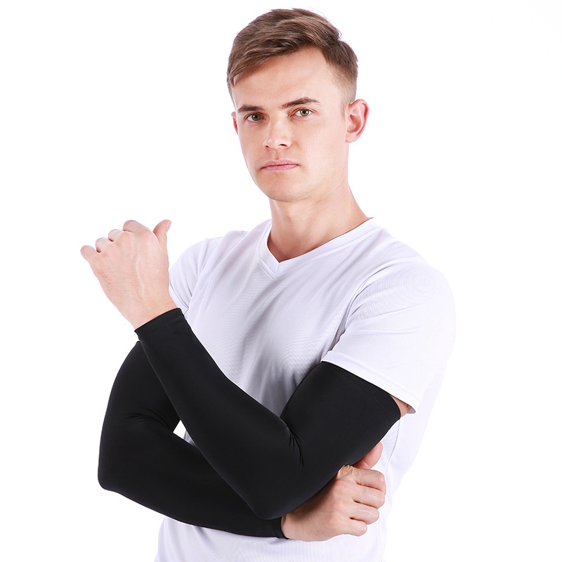 Athletic Sports Golf Cycling Running Football UV Sun Protection Arm Sleeve 